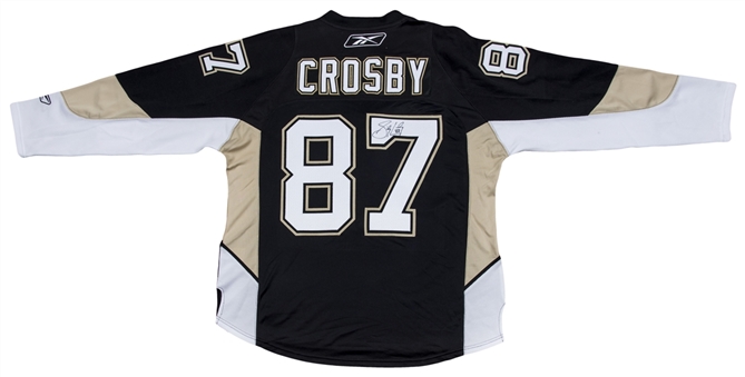 Sidney Crosby Signed Pittsburgh Penguins Home Jersey (Kindrachuk LOA & Beckett)